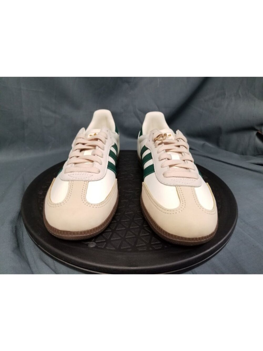 Adidas Samba OG Sneakers Off White Green Sand JR8843 Women's Size 6 NEW NO BOX! - Picture 3 of 11